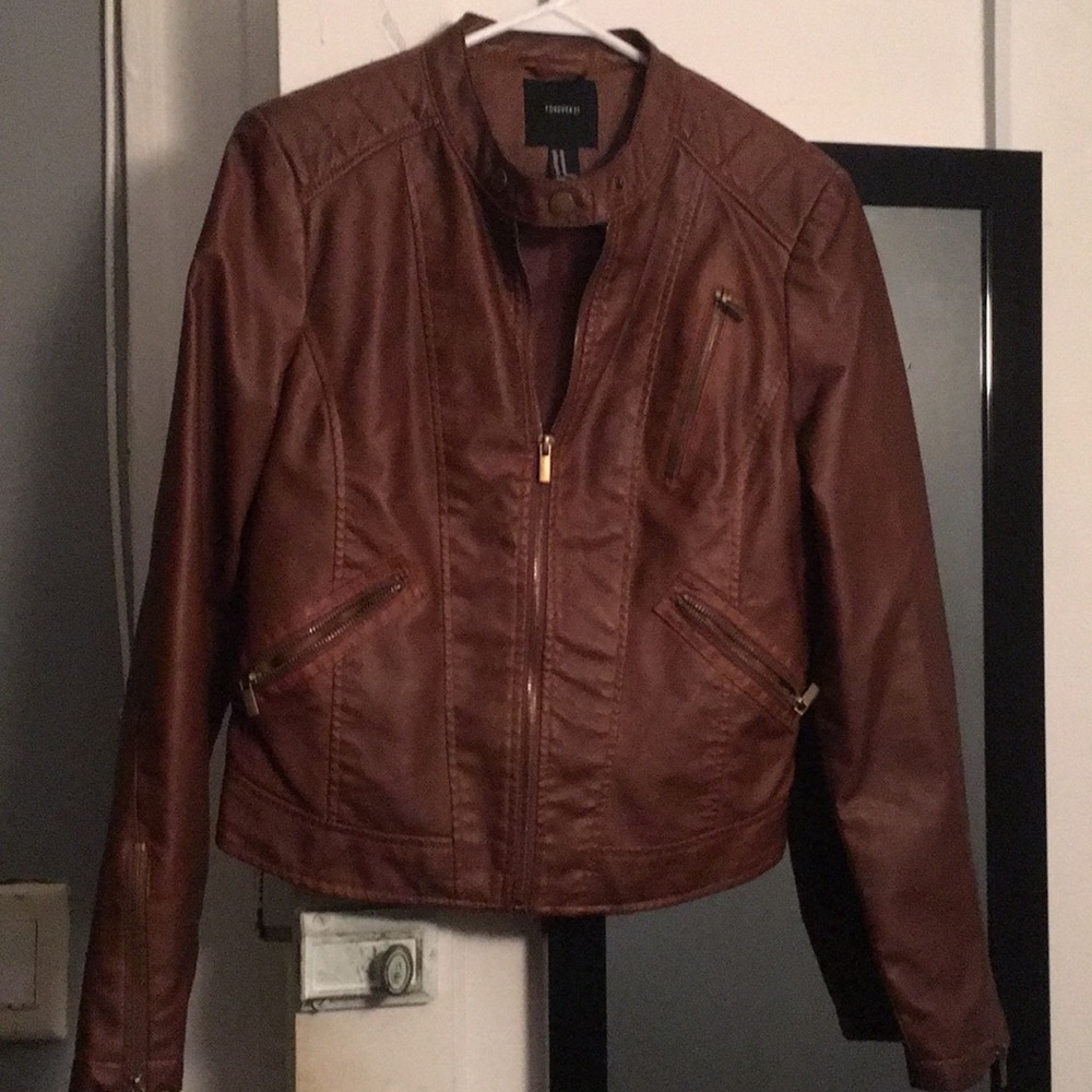 Faux leather jacket